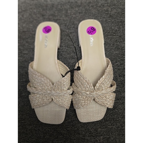 Calvin Klein Shoes - Calvin Klein Raffia Sandals Size 8.5